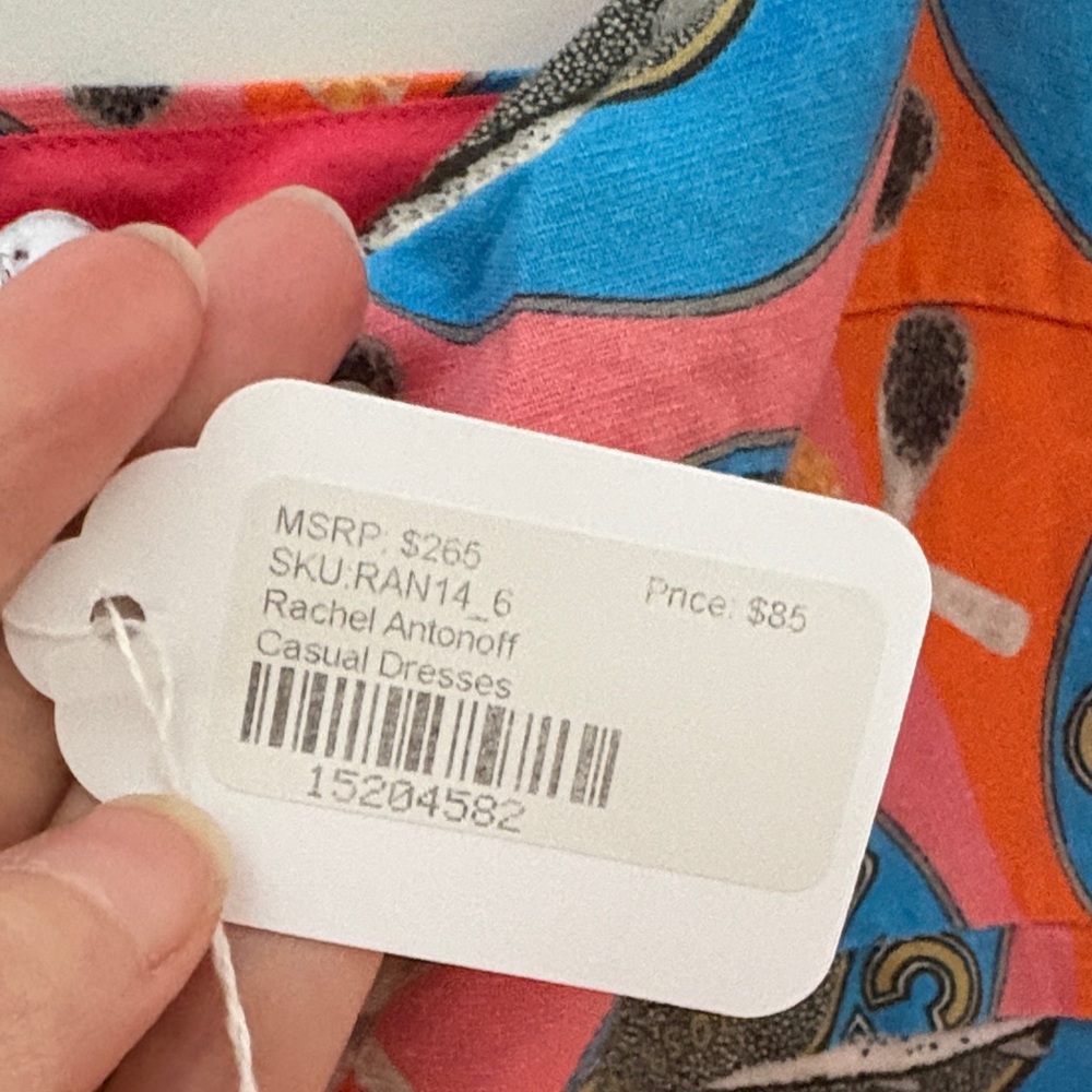 Colorful Caviar Print Slip Dress - Picture 6 of 7